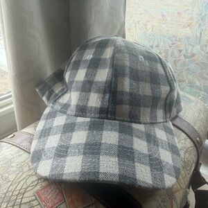 Cocus Pocus Gray and White Plaid Cap